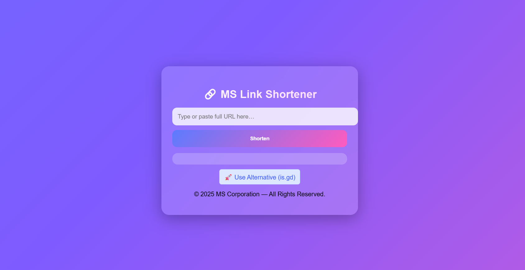 URL Shortener